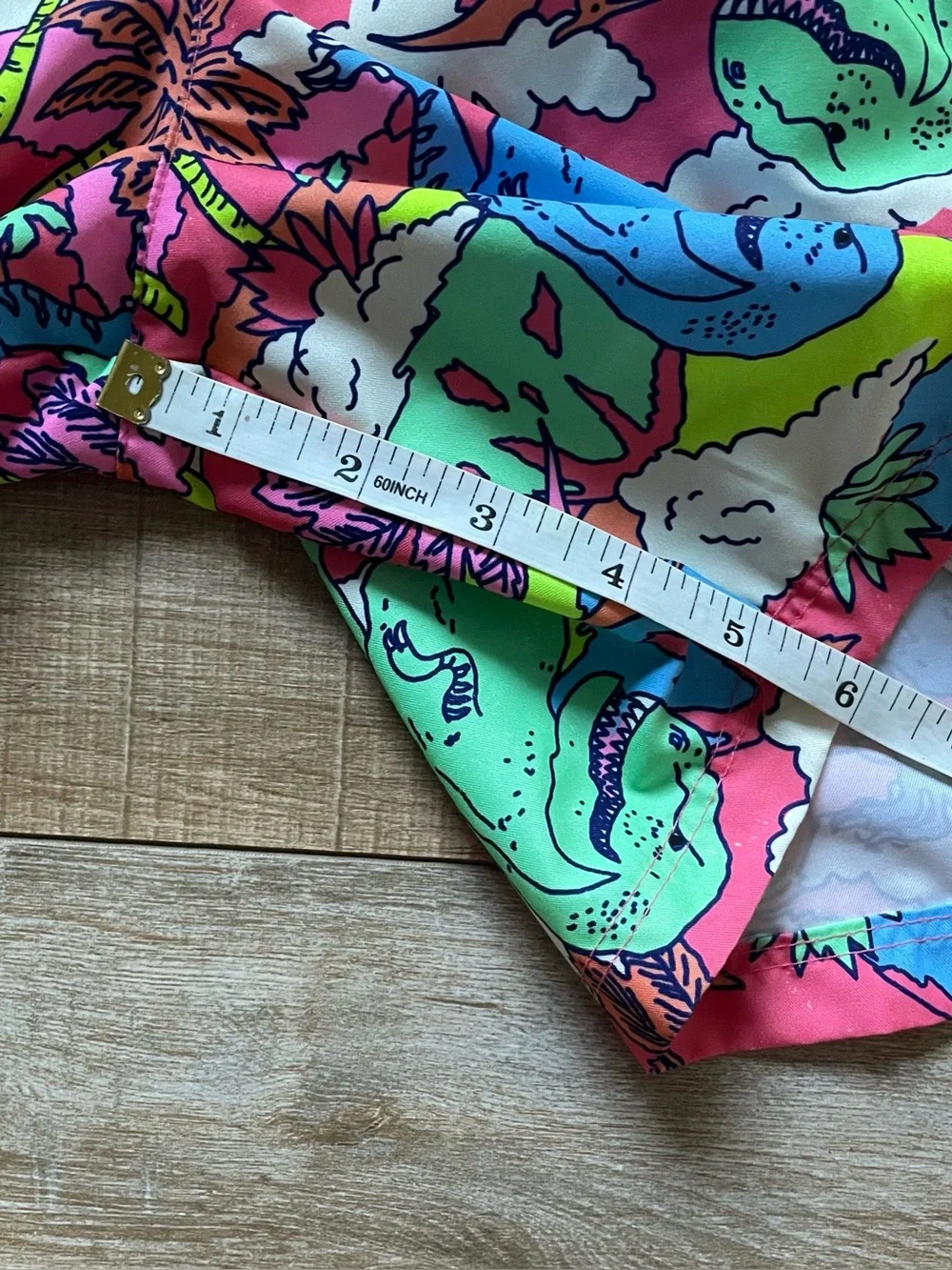 NWT Cat & Jack Boys XL 14 Dinosaur Swim Trunks Pink Tropical UPF 50+ Beach